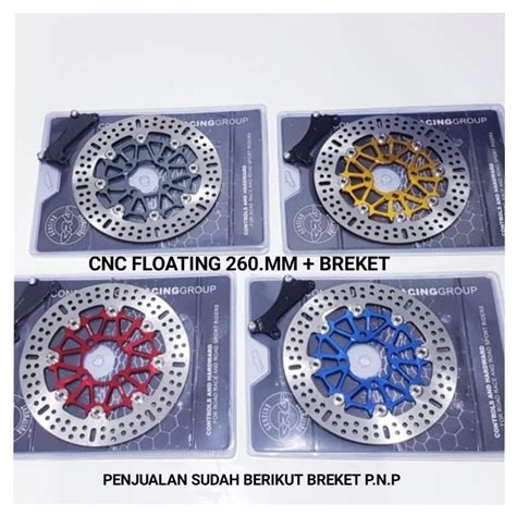 Jual PIRINGAN CAKRAM DEPAN 260MM FLOATING CNC LEBAR BESAR MOTOR VARIO