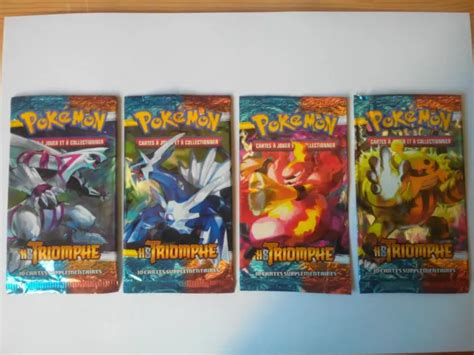 Lot De Boosters Vides Pok Mon Hs Triomphe Artset Complet Eur