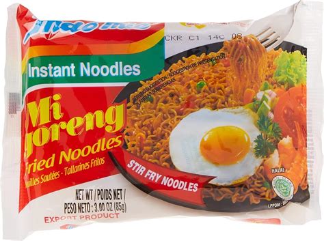 Amazon Indomie Mi Goreng Instant Stir Fry Noodles Halal Certified Hot Spicy Pedas