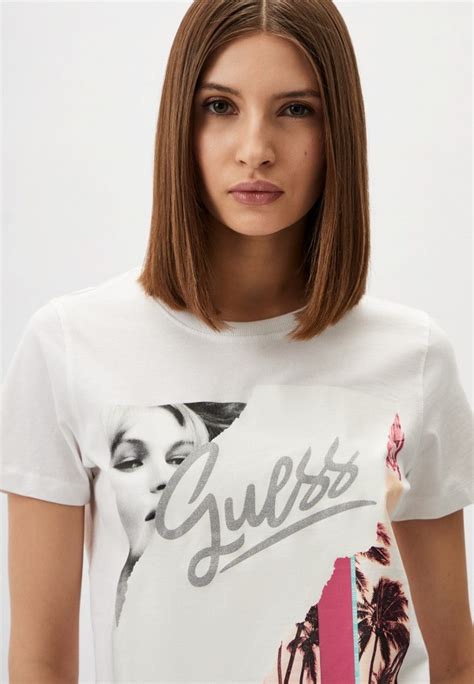 Футболка Guess, цвет: белый, RTLADG885901 — купить в интернет-магазине ...