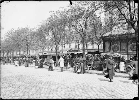 ImagesDéfense Paris Le marché du boulevard Edgar Quinet légende d