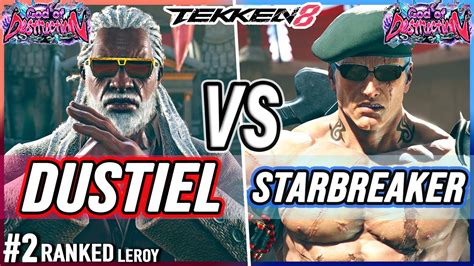 T Dustiel Ranked Leroy Vs Starbreaker Bryan Tekken Youtube