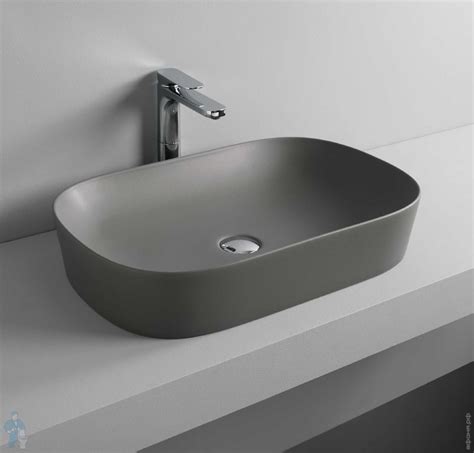 *Раковина ArtCeram Ghost 650х415х125 черная матовая GHL002 17; 00 ...