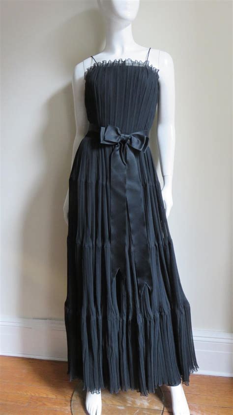 Jean Louis 1960s Silk Tiered Dress For Sale at 1stDibs | jean louis gowns