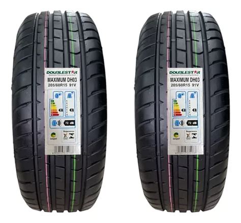 Kit 2 Pneus 205 60r15 91v Maximum Dh03 Doublestar Aro 15 Frete grátis