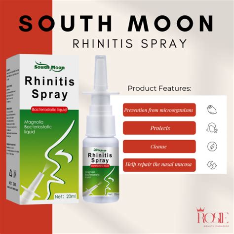 South Moon Rhinitis Spray Nasal Nose Care Chronic Rhinitis Treatment