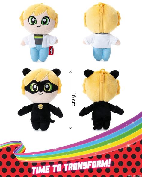 Miraculous Ladybug Plüsch Schlüssel Anhänger Adrien Cat Noir 16cm