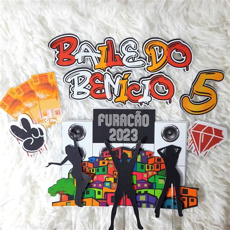 Topo De Bolo Baile Funk Elo Produtos Especiais