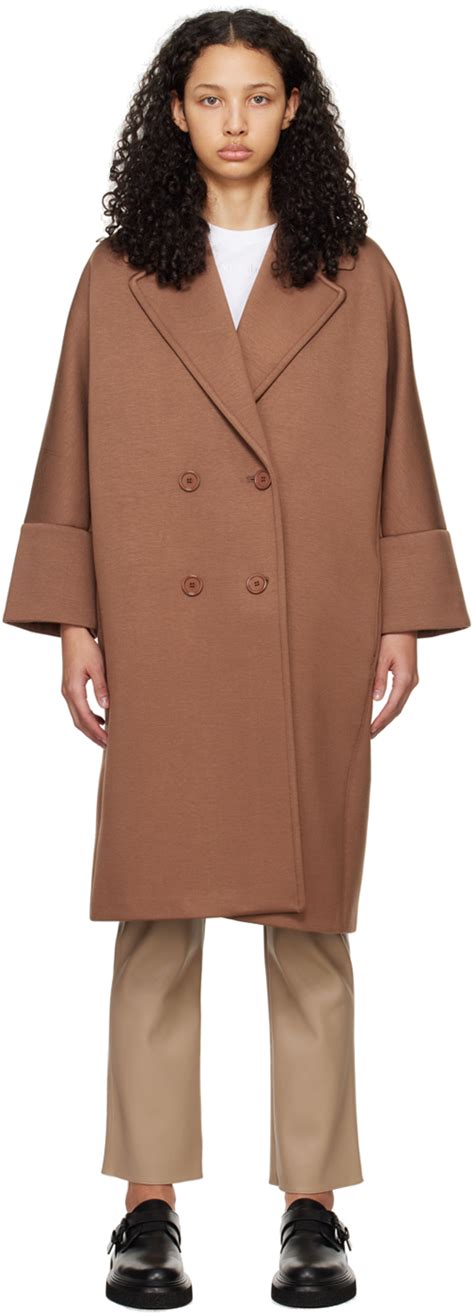 Brown Epopea Coat By Max Mara On Sale