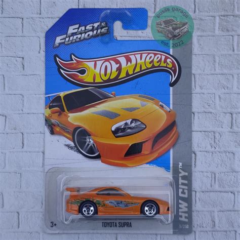 Jual HOT WHEELS TOYOTA SUPRA FAST AND FURIOUS FF ORANGE HW CITY Shopee Indonesia