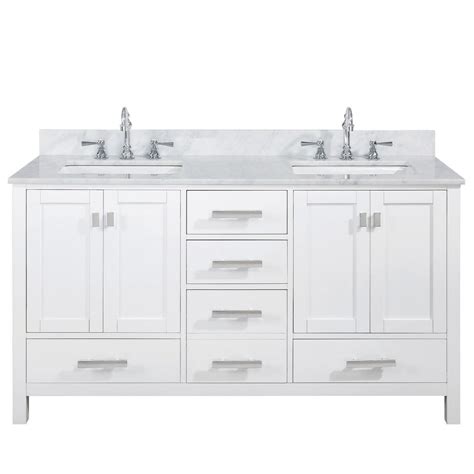 Design Element Valentino 60" Double Sink Vanity in White - Walmart.com ...