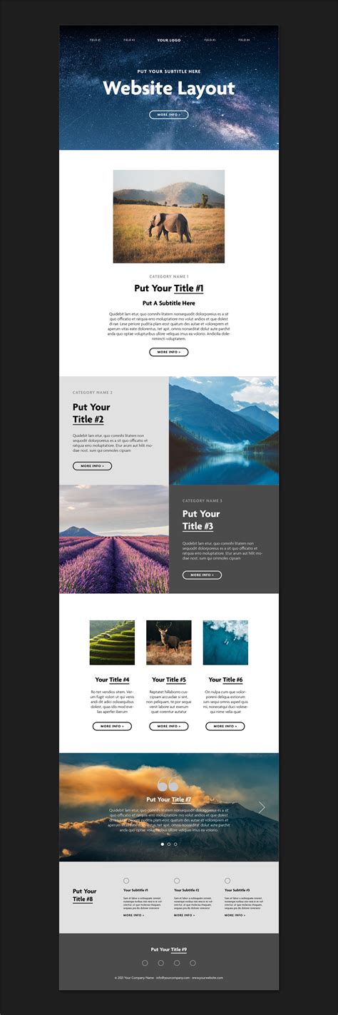 Website Page Layout :: Behance