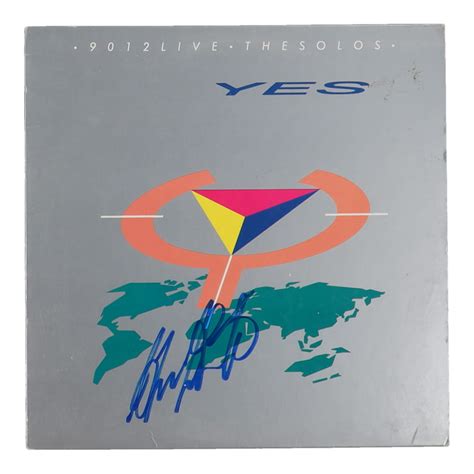 Billy Sherwood Signed Yes 9012 Live The Solos Vinyl Record Album