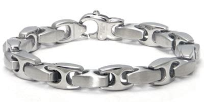 Stainless Steel Link Two Tone Finish Men S Bracelet