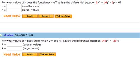 Solved For What Values Of R Does The Function Y Ex Satisfy Chegg