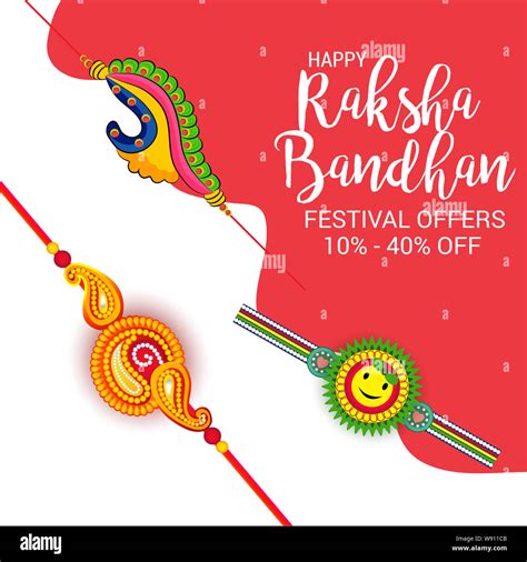 Vector Illustration Of A Background For Happy Raksha Bandhan Indian