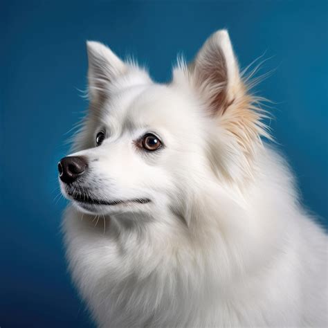 Foto Un Perro Blanco Con Nariz Negra Y Nariz Negra Foto Premium