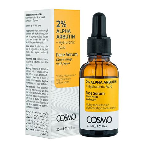 Cosmo Face Serum 2 Alpha Arbutin Hyaluronic Acid 30ml Niche