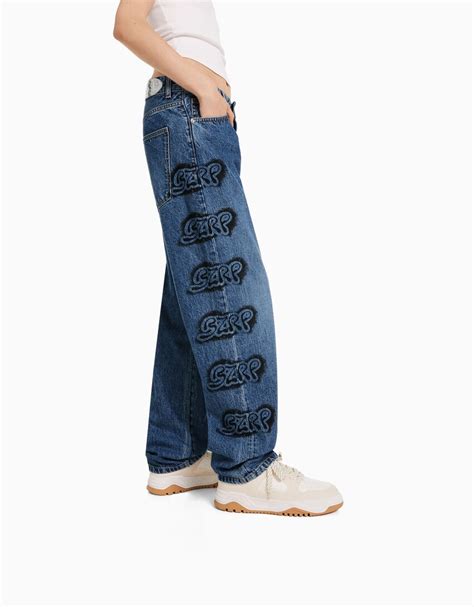 Bershka Ft Bizarrap Wide Leg Jeans Women Bershka