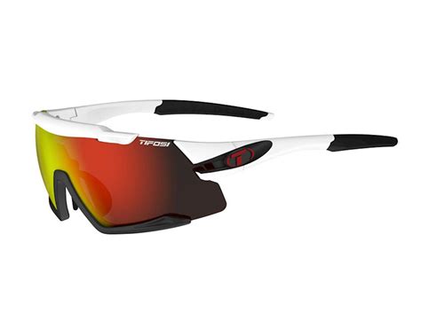 Tifosi Aethon Sunglasses Whiteblack Clarion Redac Redclear Lenses Performance Bicycle