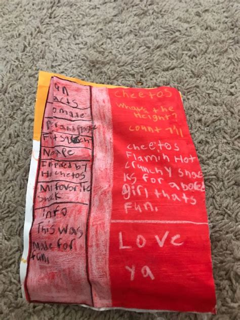 Back Of Hot Cheetos Squishy