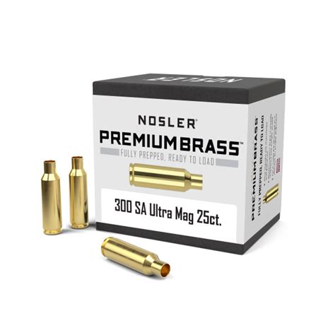 Nosler Brass Remington Short Action Ultra Mag Unprimed Box Of