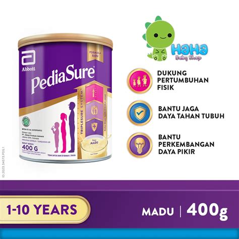 Jual PEDIASURE TRIPLESURE CLASSIC MILKY MADU VANILA COKLAT 850Gr 400Gr