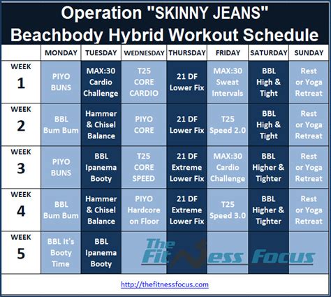 Beachbody Workout Sheets | Blog Dandk