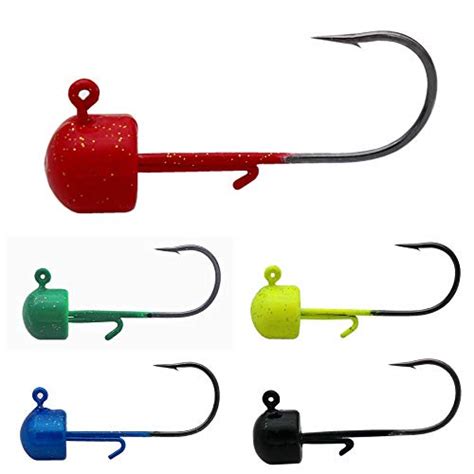 25 Packs Bass Hooks Ned Rig Finesse Shroom Jig Heads Fishing Mushroom