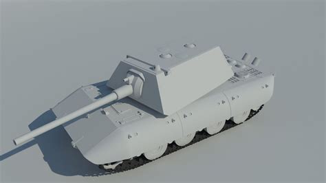 German Tank E100 3D Model $9 - .max .obj .fbx - Free3D