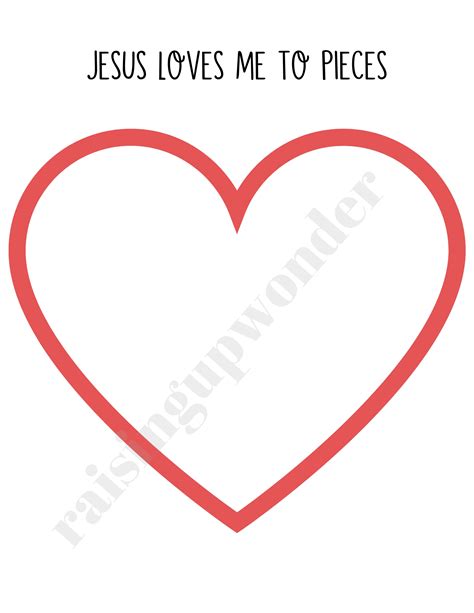 Jesus Loves Me Craft Printable - Etsy