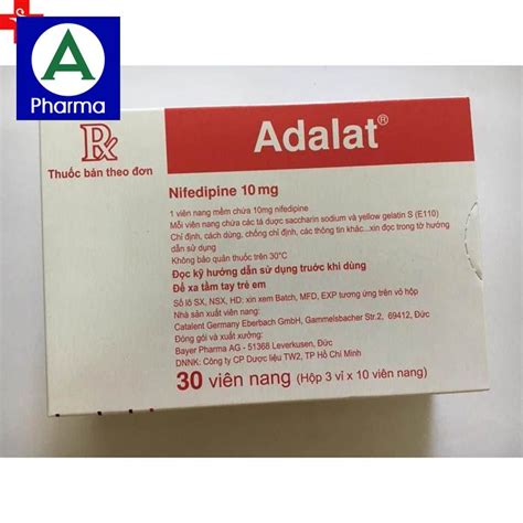 Adalat 10mg Thuốc điều trị huyết áp hiệu quả của Đức