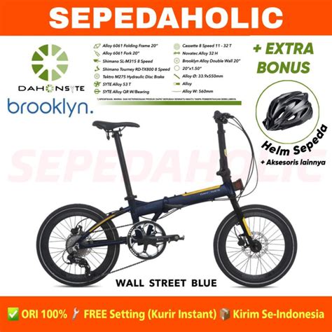 Jual Dahon Syte Brooklyn Sepeda Lipat Inch Hidrolik Speed Garansi