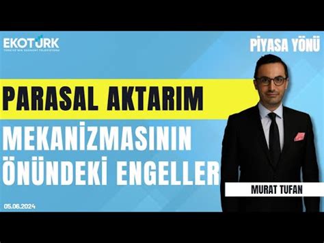 Parasal Aktar M Mekanizmas N N N Ndeki Engeller Murat Tufan Piyasa