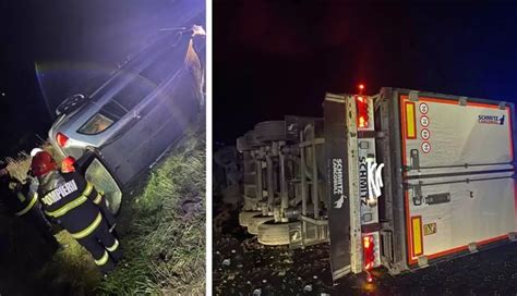 Accident mortal pe DN7 după coliziunea dintre un camion și un