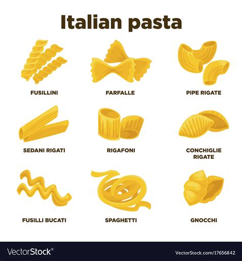 Different types of pasta shapes and names - relula