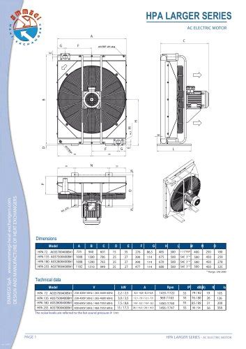 Air Oil Heat Exchangers Hpa Emmegi Heat Exchangers Pdf Catalogs