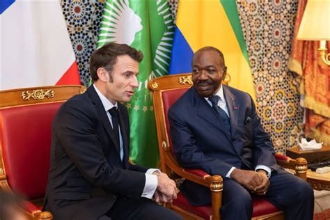 Le Pr Sident Ali Bongo Ondimba Re Oit Son Homologue Fran Ais Le