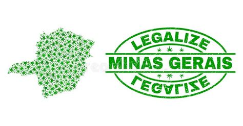 O Cannabis Deixa O Mosaico Minas Gerais State Map Legaliza O Selo