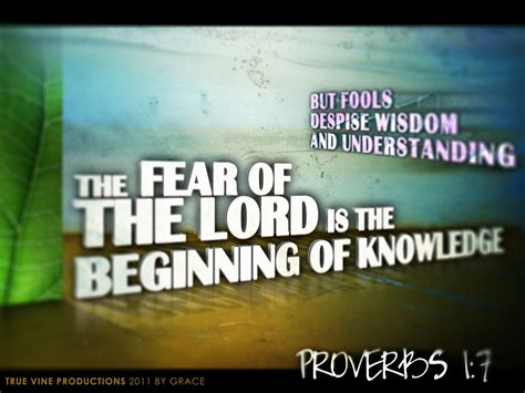 Proverbs 1:7 HD Wallpaper - Truevined