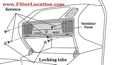 2000 Ford f150 cabin filter location