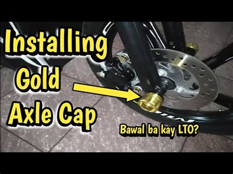 INSTALLING GOLD AXLE CAP ON MIO I125 Paano Magkabit Ng Axle Cap Sa