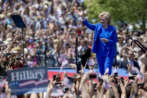 Hillary Clinton Talks Economy Her Story At First Campaign Rally