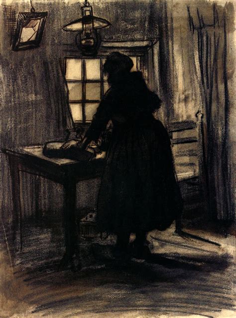 Woman Cutting Bread Vincent Van Gogh Wikiart Org