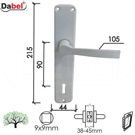 Kvaka šild za vrata MITO S Ms 8x8 90mm Klj Dabel