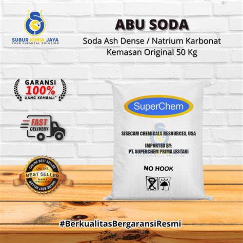 Jual Soda Ash Dense Abu Soda Natrium Karbonat Na Co Kg