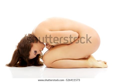 Beautiful Nude Woman Curled On Floor Stock Photo 526411573 Shutterstock