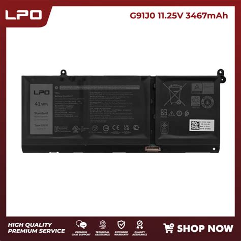 Lpo Internal Laptop Battery G J V Mah Wh Compatible With