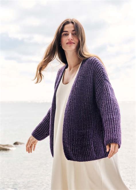 Lana Grossa CARDIGAN IM HALBPATENTMUSTER Lucida FILATI No 68 Herbst