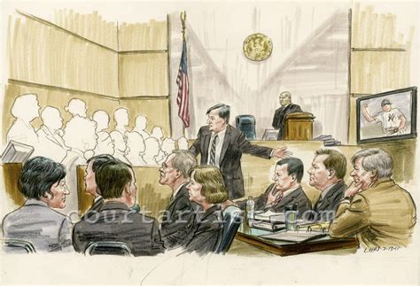 Opening Statements In Roger Clemens Trial Art Lien Courtartist